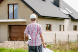 Affordable housing home exterior